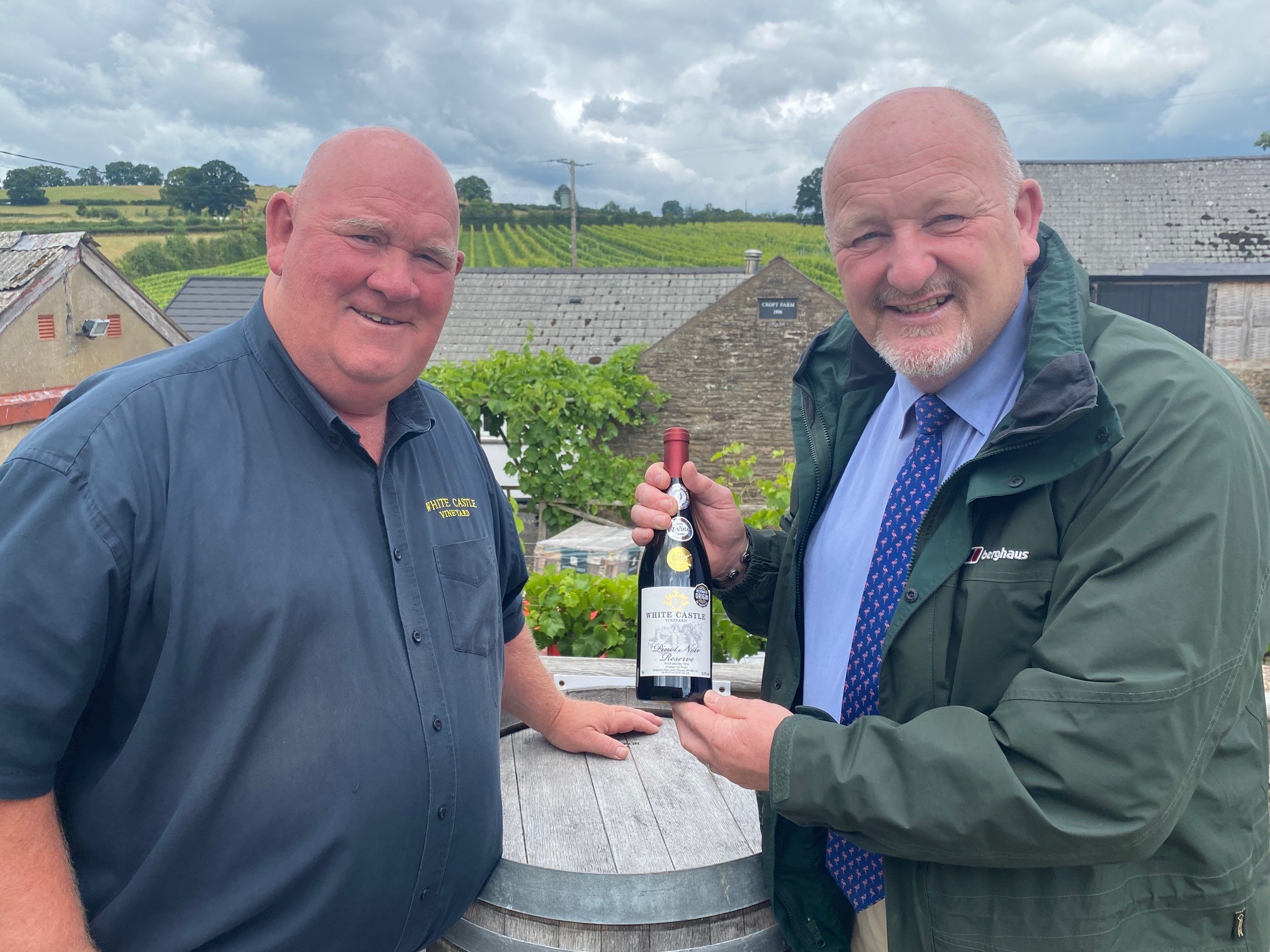 Member of the Senedd toasts local vineyard’s success | Peter Fox