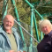 Monmouth MS, Peter Fox, and County Councillor, Jane Lucas, at the Inglis Bridge