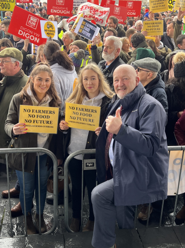 Peter Fox at Farming Protest